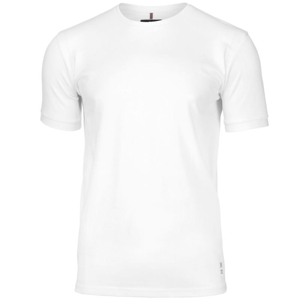 Nimbus Mens Danbury Pique Short Sleeve T-Shirt / White